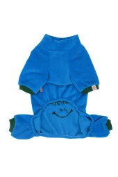 Pawstar Kedi ve KÜÇÜK Köpek Mavi Smile Tulum S Sırt24cm Göğüs37cm Boyun23cm - 4