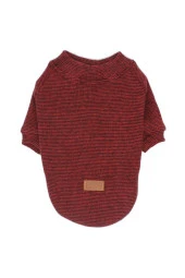 Pawstar Kedi ve KÜÇÜK Köpek Kırmızı Triko Sweat M Sırt28cm Göğüs41cm Boyun26cm - 1