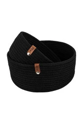 Chıc 2li Dolap Içi Hasır Sepet 23x10 18x9 Siyah thumbnail 4