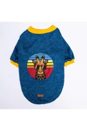Pawstar Köpek Darkblue Giraffe Big Sweat Büyük 4XLarge Sırt55cm Göğüs72cm Boyun47cm - 2
