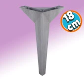 Mobilya Kanepe Sehpa TV Ünitesi Baza Koltuk Ayağı Çekyat Saten Gri Eskitme 18 cm Ayak - 1