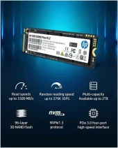HP EX900 Plus 35M35AA 2 TB 3300/2800 MB/S 3D NAND PCIe NVMe M.2 SSD - 5
