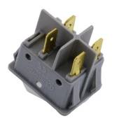 Işıklı Anahtar Aç Kapa Düğme On Off Dört Ayak Beyaz Plastik - 2