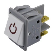 Işıklı Anahtar Aç Kapa Düğme On Off Dört Ayak Beyaz Plastik - 4