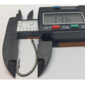 SR SazanRig Kurv Shank Model Teflon Mat Siyah Delikli Olta Iğnesı 2 No (10 Adet) - 3