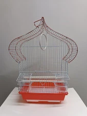 NetX Damla Kırmızı Kafes H1105A-R 40x23x52 cm Kanarya Muhabbet Kuşu için - 1