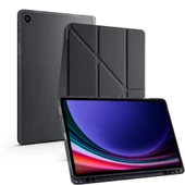 Samsung Galaxy Tab S6 Lite 2024 P620 P610 Kılıf Kalem Bölmeli Trifolding Case 13-15-17 - 3