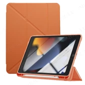 Samsung Galaxy Tab S6 Lite 2024 P620 P610 Kılıf Kalem Bölmeli Trifolding Case 13-15-17 - 12