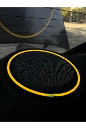 Neon Ledli Kasnak 16cm Amber Turuncu  (1 çift) - 4