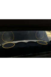 Neon Ledli Kasnak 16cm Amber Turuncu  (1 çift) - 6