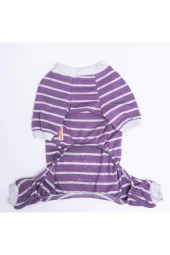 Pawstar Köpek Mor Sleeper Pijama Tulum XLarge Sırt38cm Göğüs55cm Boyun34cm - 3