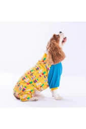 Pawstar Köpek Ice Creams Pyjamas Medium Sırt28cm Göğüs41cm Boyun26cm - 1