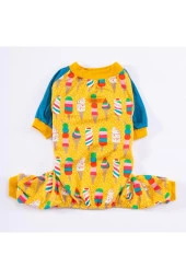 Pawstar Köpek Ice Creams Pyjamas Medium Sırt28cm Göğüs41cm Boyun26cm - 3