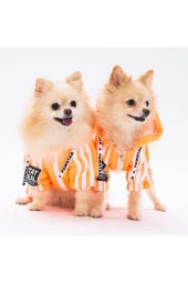 Pawstar Köpek Orange Tuta Rompers Large Sırt33cm Göğüs46cm Boyun30cm - 1