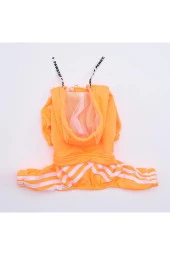 Pawstar Köpek Orange Tuta Rompers Large Sırt33cm Göğüs46cm Boyun30cm - 3