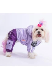 Pawstar Köpek Lilac-Purple Bicolor Rompers Medium Sırt28cm Göğüs41cm Boyun26cm - 2