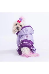 Pawstar Köpek Lilac-Purple Bicolor Rompers Medium Sırt28cm Göğüs41cm Boyun26cm - 3