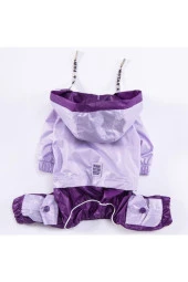 Pawstar Köpek Lilac-Purple Bicolor Rompers Medium Sırt28cm Göğüs41cm Boyun26cm - 4