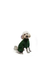 Pawstar Kedi ve KÜÇÜK Köpek Koyu Yeşil Smile Tulum M Sırt28cm Göğüs41cm Boyun26cm - 2