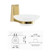 Damla Banyo Piramit Sabunluk Komple Gold Altın 0003751Au 8699421215494 - 2
