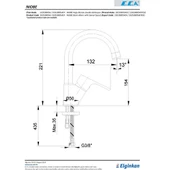 E.C.A Niobe Lavabo Bataryası Kuğu 102188054 Eca 8693261044870 - 2