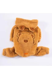Pawstar Köpek Brown Kahverengi Koala Rompers Tulum XLarge Sırt38cm Göğüs55cm Boyun34cm - 5