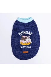 Pawstar Köpek T-Shirt Purple Lazy XLarge Sırt38cm Göğüs55cm Boyun34cm - 2