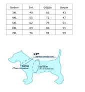 Pawstar Köpek T-Shirt Yeşil Shark Büyük 5XL Sırt62cm Göğüs79cm Boyun51cm - 3
