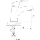 Gpd Adrio Tek Girişli Lavabo Bataryası Mlt120 8697557260814 - 2