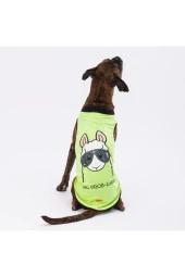 Pawstar Köpek T-Shirt Yeşil No Prob-Lama Büyük 5XLarge Sırt62cm Göğüs79cm Boyun51cm - 1