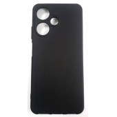 infinix Hot 30i Ruber Case Yumuşak Slikon Kılıf Siyah Mat - 1
