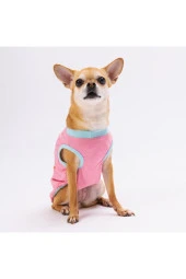 Pawstar Kedi ve KÜÇÜK Köpek T-Shirt Pink Aloha L Sırt33cm Göğüs46cm Boyun30cm - 3