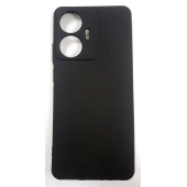 Realme C55 Ruber Case Yumuşak Slikon Kılıf Siyah - 1