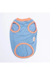 Pawstar Kedi ve KÜÇÜK Köpek T-Shirt Blue Aloha M Sırt28cm Göğüs41cm Boyun26cm - 3