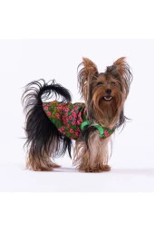 Pawstar Kedi ve KÜÇÜK Köpek T-Shirt Flower 2XL Sırt43cm Göğüs58cm Boyun38cm - 1