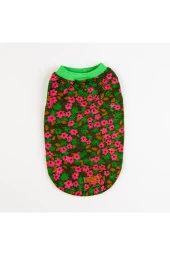 Pawstar Kedi ve KÜÇÜK Köpek T-Shirt Flower 2XL Sırt43cm Göğüs58cm Boyun38cm - 3