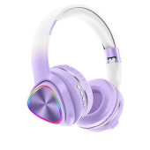 Z11BT Kablosuz Kulak Üstü RGB Led Işıklı Stereo Bluetooth Kulaklık - 1