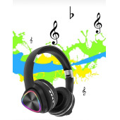 Z11BT Kablosuz Kulak Üstü RGB Led Işıklı Stereo Bluetooth Kulaklık - 6