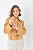 FTZ Women Kadın Kaşe Ceket  Camel RBN4070 thumbnail 3