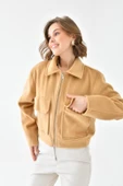 FTZ Women Kadın Kaşe Ceket  Camel RBN4070 thumbnail 5