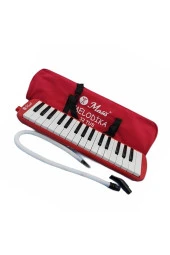 Kırmızı Melodika 32 Tuş Bez Çantalı thumbnail 1