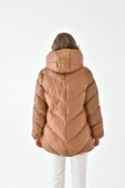 FTZ Women Kadın Şişme Kaban  Camel RBN4074 thumbnail 7