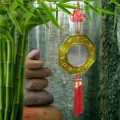 Çin Feng Shui Bagua Ayna 12x40 cm thumbnail 2