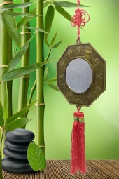 Çin Feng Shui Bagua Ayna 12x40 cm thumbnail 7