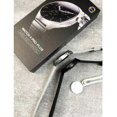 Watch 4 Pro Plus Amoled Ekran Akıllı Saat 3 Kordon SİYAH KASA thumbnail 2