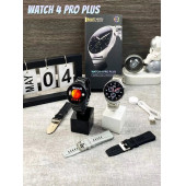 Watch 4 Pro Plus Amoled Ekran Akıllı Saat 3 Kordon SİYAH KASA thumbnail 3