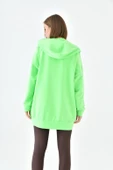 FTZ Women Kadın Fermuarlı Sweat  N.Yeşil 10005 thumbnail 7