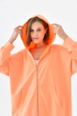 Kadın Fermuarlı Sweat N.Oranj 10005 - 4