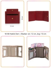 Grande Hakiki Deri Kadın Cüzdanı Taba 2766 - 2