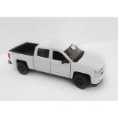 Welly 2017 Chevrolet Silverado 1:24 Beyaz Model Araba thumbnail 1